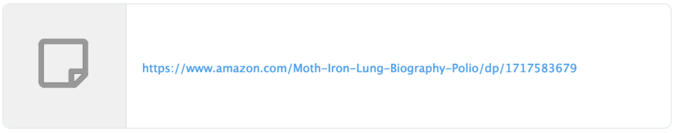 Link: „Die Motte in der eisernen Lunge“ (ENGL
orig.: The Moth in the Iron Lung"). Link:
„Die Motte in der eisernen Lunge“ (ENGL orig.: The
Moth in the Iron Lung").