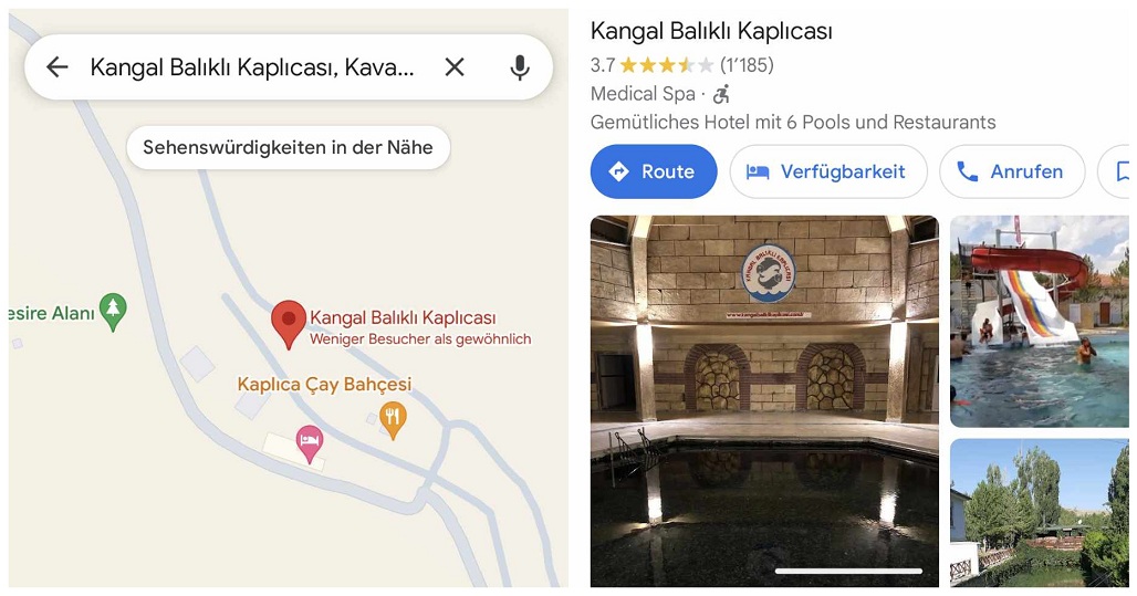 Kangal, das Balikli-Thermalhotel Kangal, das Balikli-Thermalhotel