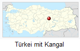 Karte der Türkei mit Kangal Karte der Türkei mit Kangal