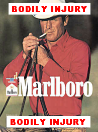 Cigarette propaganda is propaganda
for bodily injury! Cigarette propaganda is
propaganda for bodily injury!