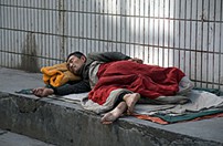 Obdachloser Obdachloser