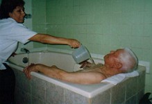 Hidroterapia, p.e. un bao