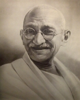 Ghandi
                                      mit Glatze. Seit die Giftfirma
                                      Merck Propecia verkauft, gilt
                                      Glatze bei vielen Firmen als
                                      Ablehnungsgrund bei Bewerbungen,
                                      oder Menschen mit Glatze gelten
                                      als weniger attraktiv