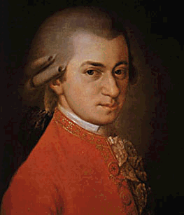 W.A.Mozart als junger Mann, ca. 20 Jahre alt