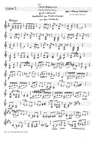 Leclair-Kreisler: Tambourin, violin
                              tutti part (page 1)