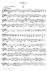 Vivaldi: concert for violin E major
                              (Spring), third part (Allegro), violin
                              tutti part (page 5)