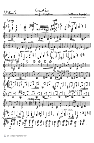 Gypsy album: Monti: Czrds, violin
                              tutti part (page 1)