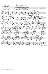 Zigeuneralbum: Russisches Zigeunerlied
                      "Rasposcholl", Geigenbegleitung