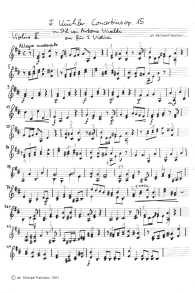 Kchler: Concertino fr Geige und Klavier
                          op.15, erster Satz (Allegro moderato),
                          Geigenbegleitung (Seite 1)
