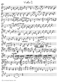 Rieding: Concertino for violin and piano
in Hungarian manner, violin tutti part (page 3) Rieding: Concertino for violin and piano in
Hungarian manner, violin tutti part (page 3)
