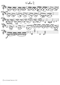Rieding: Violinkonzert h-moll,
                                    erster Satz (Allegro moderato),
                                    Geigenbegleitung (Seite 2)