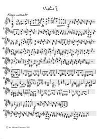 Rieding: concerto for violin in
h minor, third part (Allegro
moderato), violin tutti part (page 4) Rieding: concerto for violin in h
minor, third part (Allegro moderato),
violin tutti part (page 4)