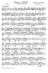 Rieding: Zigeunermarsch fr Geige und
                          Klavier, arrangiert fr zwei Geigen (Seite 1)