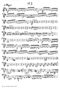 Vivaldi: concerto for violin G major,
third part (Allegro), violin tutti part (page
3) Vivaldi: concerto for violin G major, third
part (Allegro), violin tutti part (page 3)