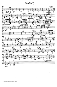Vivaldi: concert for violin a minor,
third part (Presto), violin tutti part (page 4) Vivaldi: concert for violin a minor, third
part (Presto), violin tutti part (page 4)