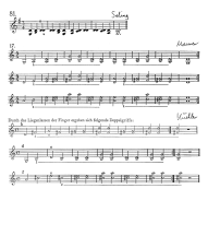 Page 11: Die �bungen bestehen vor allem
                            aus Terzen und Sexten, wobei die Terzen oben
                            eine leere Saite haben und die Finger z.T.
                            liegengelassen werden k�nnen. Die
                            Fingerstellung und die Position des linken
                            Arms m�ssen entsprechend angepasst werden
                            (Seling, Maurer, K�chler)