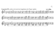 Page 12: Terzen und Sexten auf allen
                            Saiten, die sich aus dem Liegenlassen der
                            Finger ergeben, z.B. mit einer leeren Saite
                            (K�chler)