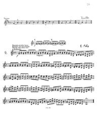 Page 26: Doppelgriffstudie von E. Polo
                            Nr. 9 in Terzenreihen und Sextenreihen bzw.
                            Terzentrillern und Sextentrillern