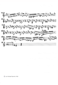 Bach: double concerto in d minor, first
                          part (Vivace), violin tutti part (page 3)