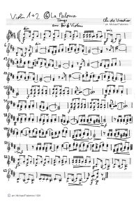 Vradier: Tango "La Paloma"
                          ("Die Taube"), Violine 1 und 2