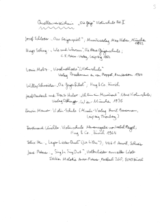Violinschule "Die Geige" Band
                            2, Seite 3, Quellenverzeichnis