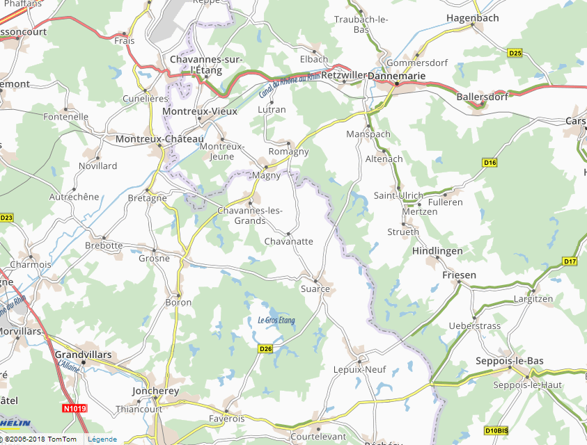 Region in
                  Frankreich zwischen Belfort und Basel mit der
                  Teichplatte / Seenplatte - so sah das vor der
                  Industrialisierung �BERALL aus!