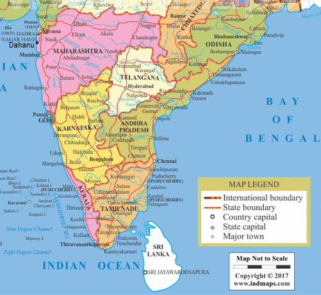 Mapa 3: India con Mumbai y al norte
                  de allí está Dahanu