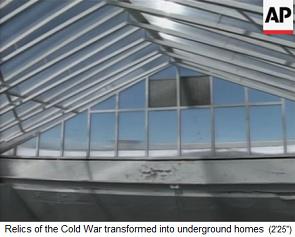 Nebraska, un silo de
                                cohetes se convierte en un invernadero
                                medio enterrado