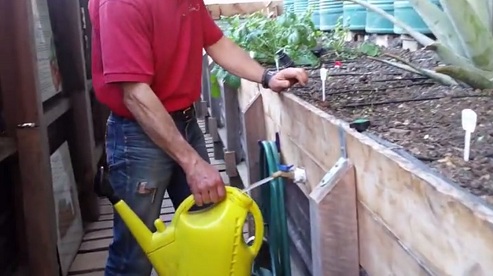 Wasserhahn zum F�llen
                                der Giesskanne