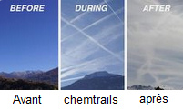 Les
traînées chimiques (chemtrails) sont
absolument criminelles avec une
soupe grise toxique Les
traînées chimiques (chemtrails) sont
absolument criminelles avec une
soupe grise toxique