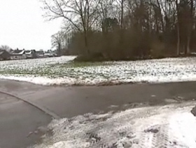 El camino con el prado
                                  donde Selim fue atacado por tres
                                  perros de pelea [36]