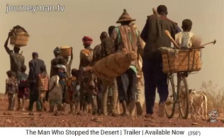 Auszug aus
                    dem Dorf Gourga nach Westen in Richtung
                    Elfenbeink�ste (Filmszene)