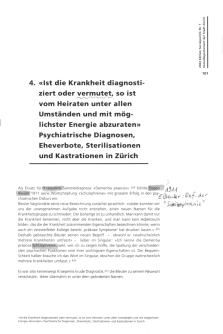 Thomas Huonker:
                          "Frsorge" in Zrich 1890 bis 1970;
                          Sozialdepartement der Stadt Zrich 2002, S.
                          101
