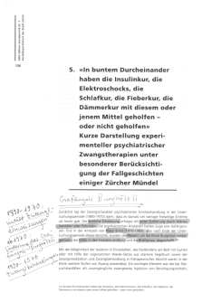 Thomas Huonker:
                          "Frsorge" in Zrich 1890 bis 1970;
                          Sozialdepartement der Stadt Zrich 2002, S.
                          136