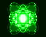 Atomstruktur mit Zentrum, ein
                              dreidimensionales Mandala