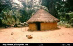 Casita redonda en Congo como
                                  m�ndala