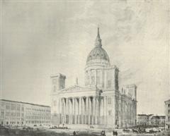 Bas�lica con c�pula
                                (s�mbolo para el alma) en el cuadrado
                                (s�mbolo para el mundo exterior), p.e.
                                la bas�lica de San Stefano en Budapest