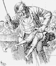 Lehrer schl�gt Kind mit Stock aufs Hinterteil:
                    Viele Eltern ohne Weiterbildung meinen heute noch,
                    sie m�ssen dies nachmachen!