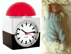 Baby und Wecker: Wieso soll sich schon ein
                      Bebe nach dem Wecker der Erwachsenen richten
                      m�ssen?