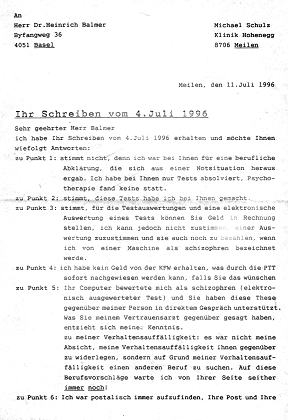 11.7.1996, Brief an Balmer, Balmer
                          verweigert weiterhin die Berufsberatung,
                          Antrag auf die Testresultate fr 220 Franken
                          (01)