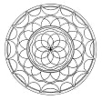 Mandala in circles, fantasy