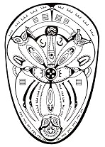 Polynesisches Mandala:
                              Schutzschildbemalung