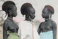 Women topless in Africa