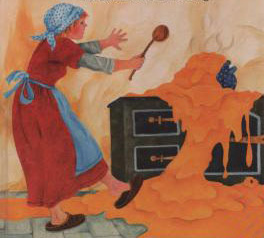 Cuento de hadas: La avena dulce: Si te olvidas de
                  apagar la holla, todo se llena con avena llena