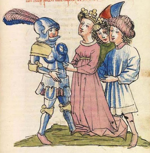 Cuento: Parzival tiene que encontrar
                  el equilibrio entre cuenca (feminidad) y lanza
                  (elemento masculino)