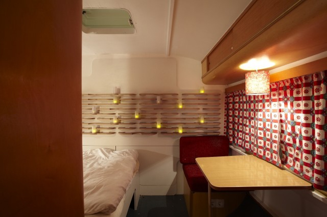 Der
                Wohnwagen "Schwalbennest"