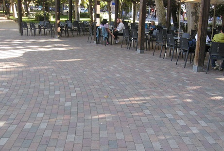 Salamanca: Platzbereich in
                    Gartensteinen, alle Farben 01