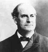 William J.
                            Bryan, Pr�sidentschaftsanw�rter Demokraten
                            1896, mit einem Reformprogramm, das dem der
                            Populisten glich.