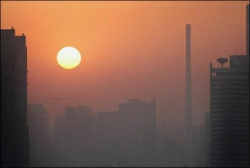 Umweltverschmutzung ber Peking April 2006