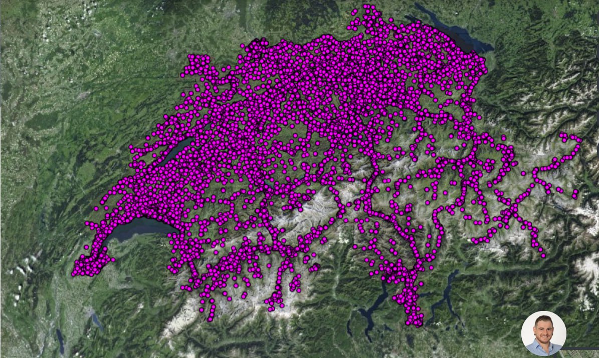 Schweizer Karte mit 5G-Antennen am 31.10.2024:
Schweiz=Strahlen-Gulag Schweizer Karte mit
5G-Antennen am 31.10.2024: Schweiz=Strahlen-Gulag